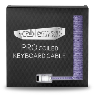 CableMod Pro Coiled Keyboard Cable USB-C To USB-A, Rum Raisin - 150cm - 5