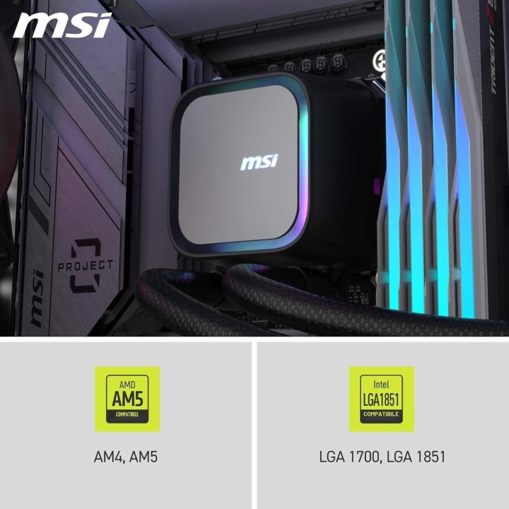 MSI MAG Coreliquid A13 240 Black, CPU Liquid Cooling, AIO