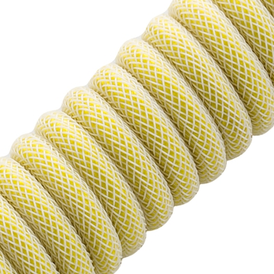 CableMod Pro Coiled Keyboard Cable USB-C To USB-A, Lemon Ice - 150cm - 2