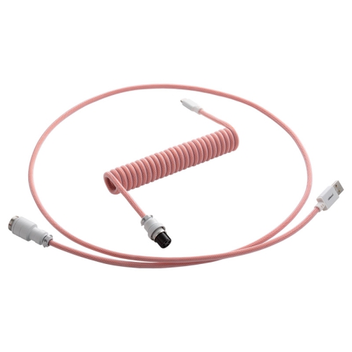 CableMod Pro Coiled Keyboard Cable USB-C To USB-A, Orangesicle - 150cm - 1