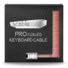 CableMod Pro Coiled Keyboard Cable USB-C To USB-A, Orangesicle - 150cm - 5