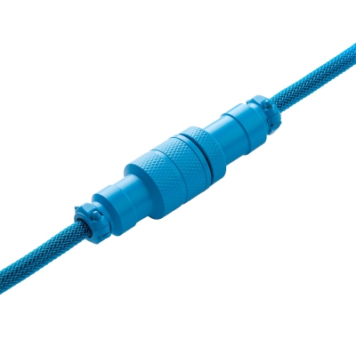 CableMod Pro Coiled Keyboard Cable Micro-USB To USB-A, Specturm Blue - 150cm - 4