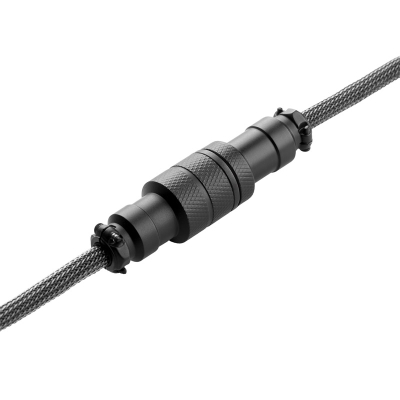 CableMod Pro Coiled Keyboard Cable USB-C To USB-A, Carbon Grey - 150cm - 4