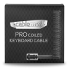 CableMod Pro Coiled Keyboard Cable USB-C To USB-A, Carbon Grey - 150cm - 5