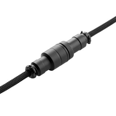 CableMod Pro Coiled Keyboard Cable USB-C To USB-A, Midnight Black - 150cm - 4