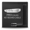 CableMod Pro Coiled Keyboard Cable USB-C To USB-A, Midnight Black - 150cm - 5