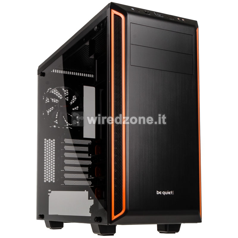 be quiet! Pure Base 600 Mid-Tower, Side Glass - Orange - 1