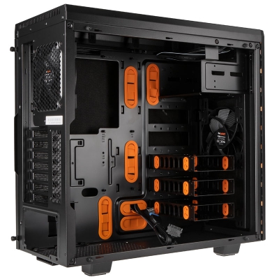 be quiet! Pure Base 600 Mid-Tower, Side Glass - Orange - 7