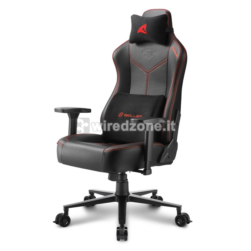 Sharkoon SKILLER SGS30 Gaming Chair - Black-Red - 1