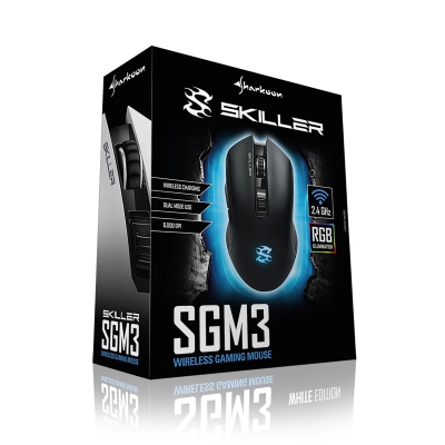 Sharkoon SKILLER SGM3 Gaming Mouse Wireless - Black - 7