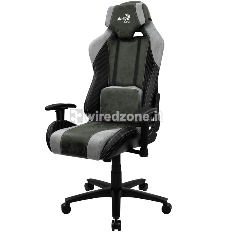 Aerocool Baron AeroSuede Gaming Chair - Hunter Green - 1