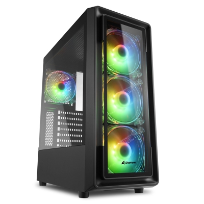 Sharkoon TK4 RGB Mid-Tower, Side Glass - Black - 1