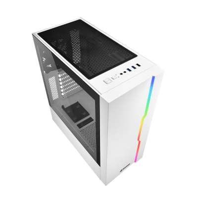 Sharkoon RGB Slider Mid-Tower, Side Glass - White - 3