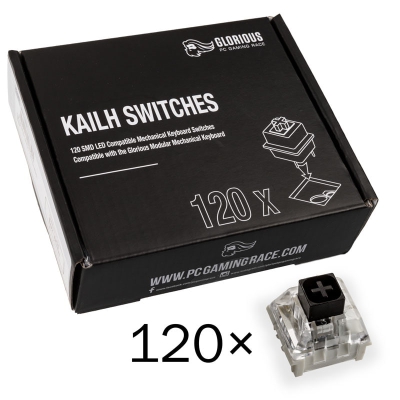 Glorious PC Gaming Race Kailh Box Black Switches Mechanical Keyboard 120 Stock - 1