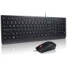 Lenovo Essential Wired Keyboard + Mouse Bundle - Black - 2