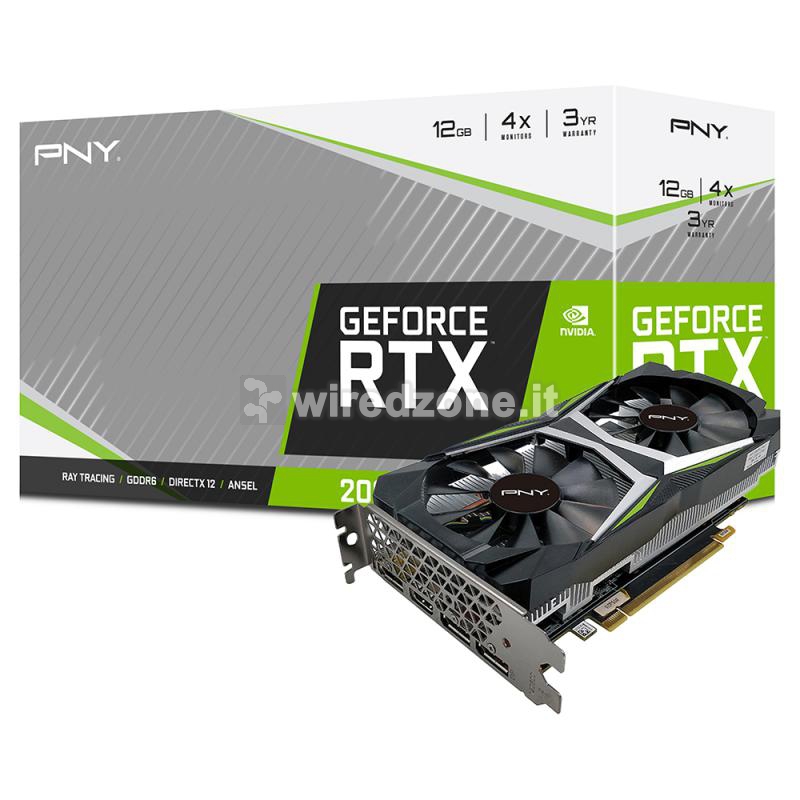PNY GeForce RTX 2060 XLR8 Uprising 12G, 12288 MB GDDR6 - 1