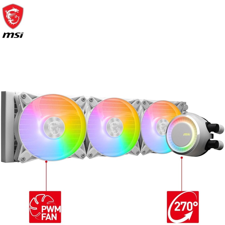 MSI MAG CoreLiquid E360 White, CPU Liquid Cooling, AIO