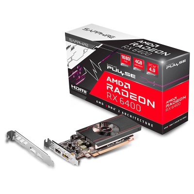 SAPPHIRE PULSE Radeon RX 6400 LP 4GB GDDR6 - 1