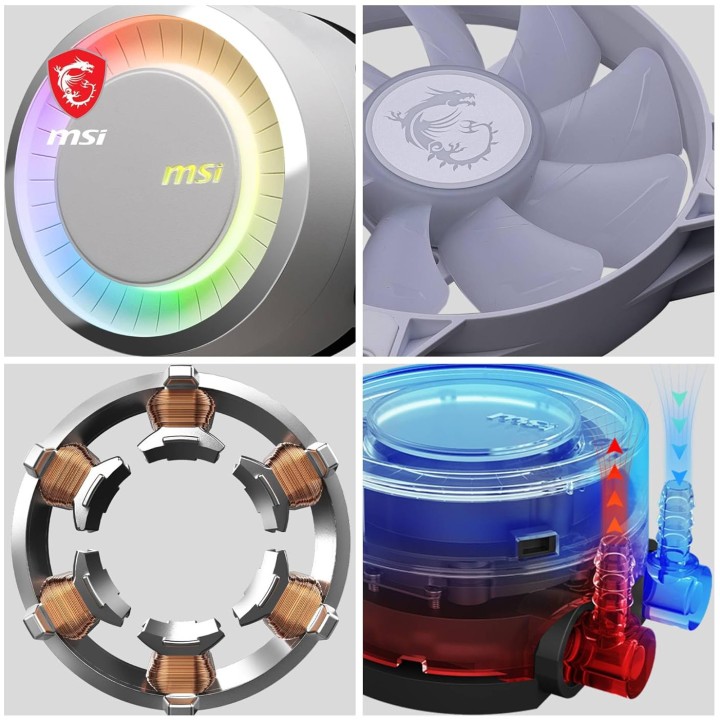 MSI MAG CoreLiquid E360 White, CPU Liquid Cooling, AIO