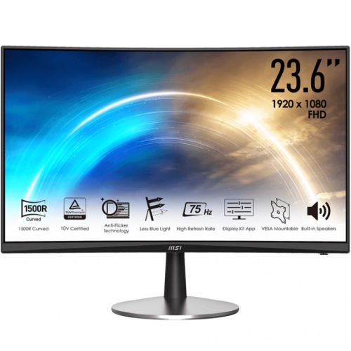 MSI Pro MP242C, 60,5 cm (23.6"), 75Hz, FHD, VA - VGA, HDMI - 1