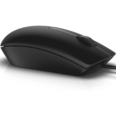 Dell MS116 USB Optical Mouse - Black - 3