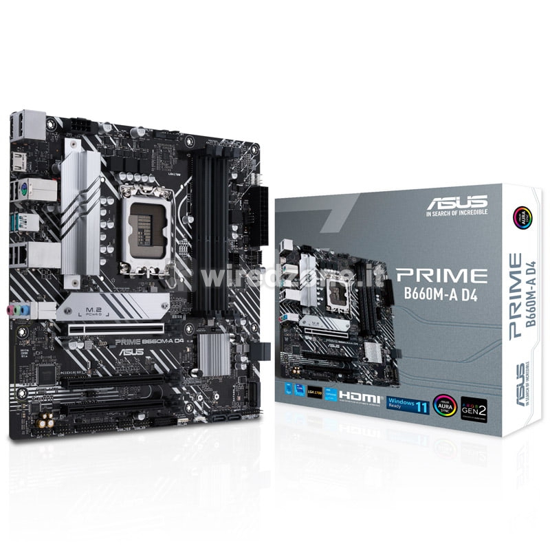 ASUS Prime B660M-A D4, Intel B660 Mainboard - Socket 1700 - 1
