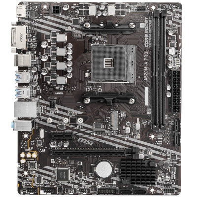 MSI A520M-A Pro, AMD A520 Mainboard - Socket AM4 - 3
