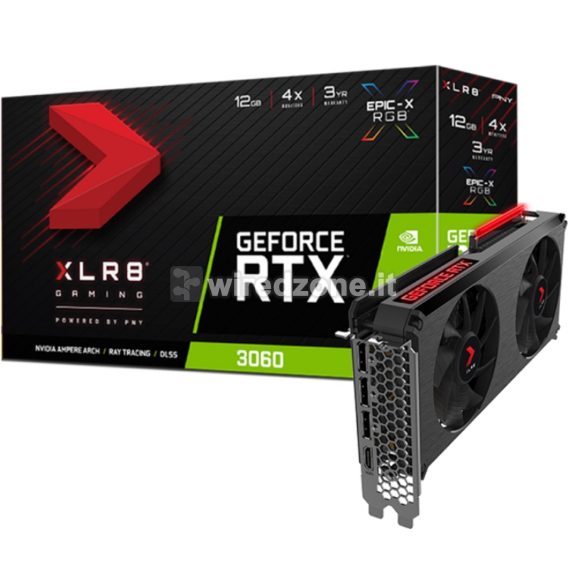 PNY Geforce RTX 3060 12GB XLR8 Gaming REVEL EPIC-X RGB™ Dual Fan GDDR6 - 1