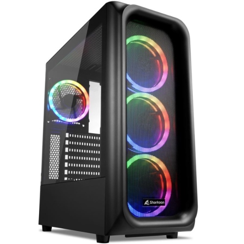 Sharkoon TK5M RGB, Mid-Tower, Side Glass - Black - 1