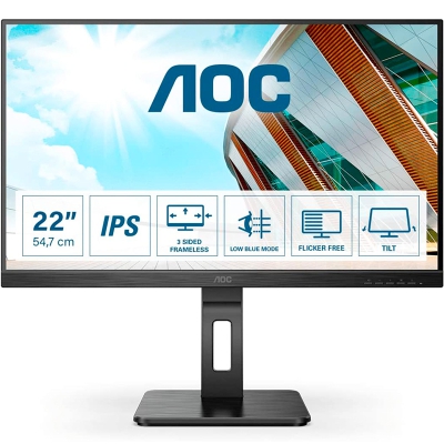 AOC P2 22P2DU, 54,6 cm (21.5"), 75Hz, FHD, IPS - VGA, HDMI - 1