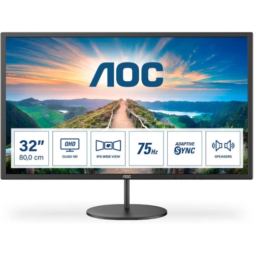 AOC V4 Q32V4, 80 cm (31.5"), 75Hz, 2K WQHD, IPS - DP, HDMI - 1