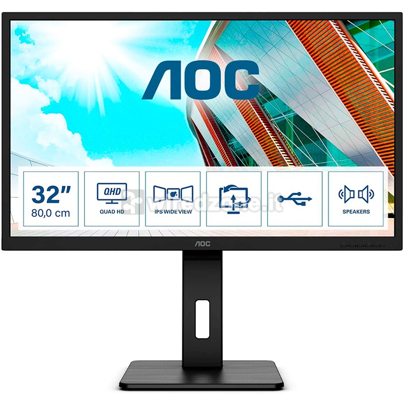 AOC P2 Q32P2, 80 cm (31.5"), 75Hz, 2K UHD, IPS - DP, HDMI - 1