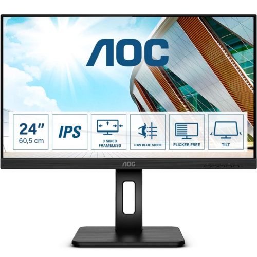 AOC P2 Q24P2Q, 60,5 cm (23.8"), 75Hz, 2K WQHD, IPS - VGA, DP, HDMI - 1