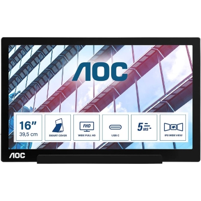 AOC 01 Series I1601P, 39,6 cm (15.6"), 60Hz, FHD, IPS - USB-C - 1