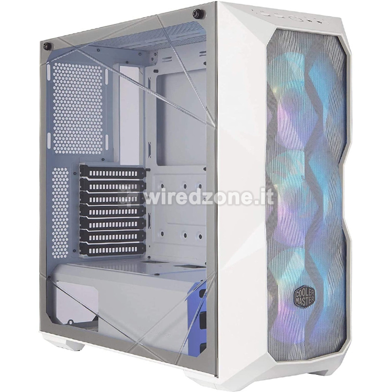 Cooler Master MasterBox TD500 Mesh Mid-Tower, Side Glass - White - 1