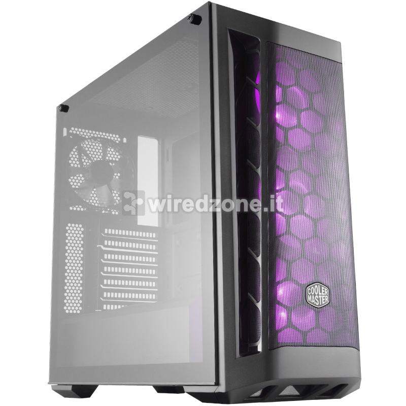 Cooler Master MasterBox MB511 RGB Mid-Tower, Side Glass - Black - 1