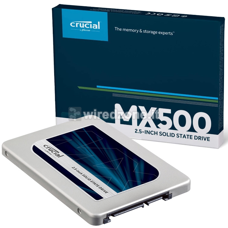Crucial MX500 2,5" SSD, SATA 6G, 3D-NAND TLC - 1 TB