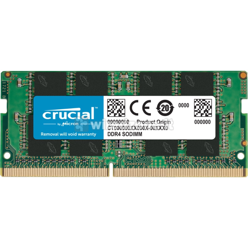 Crucial DDR4-3200, SO-DIMM, CL22 - 8 GB - 1