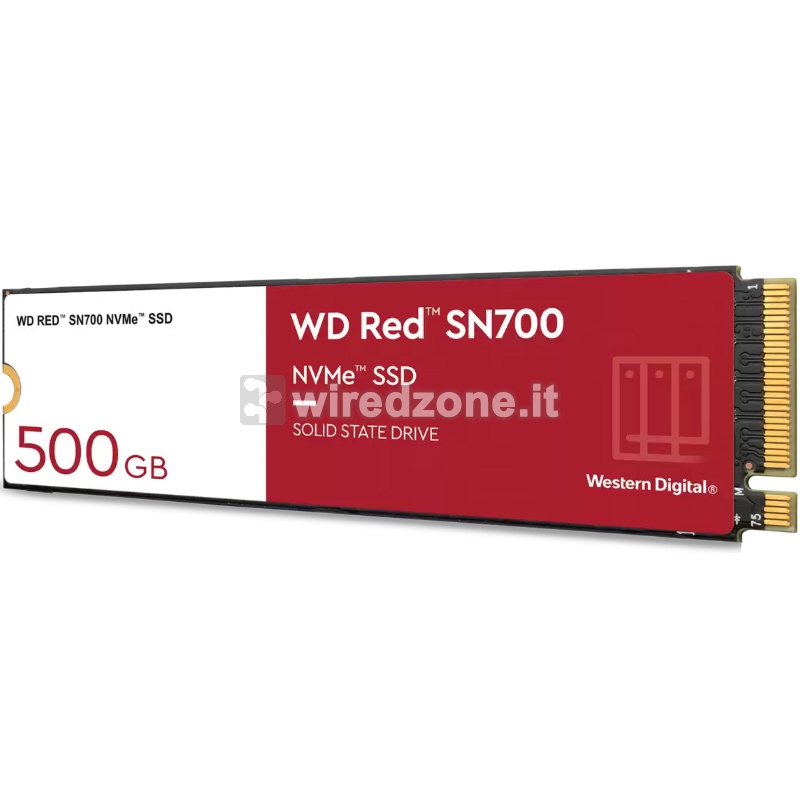 Western Digital Red SN700 NVMe M.2 SSD, PCIe 3.0 x4, Type 2280 - 500 GB - 1