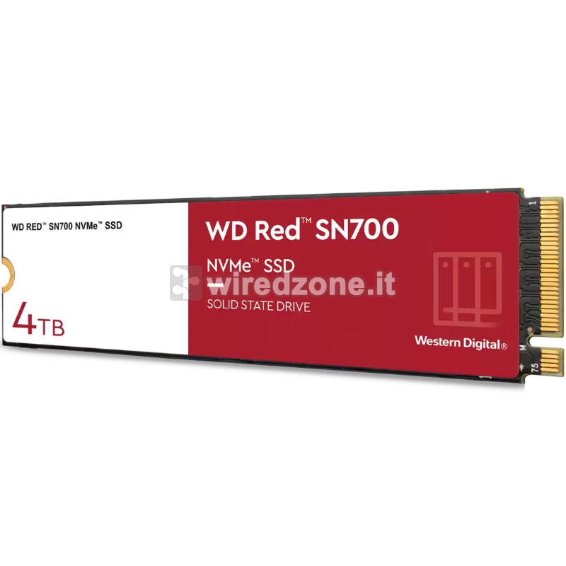 Western Digital Red SN700 NVMe M.2 SSD, PCIe 3.0 x4, Type 2280 - 4 TB - 1