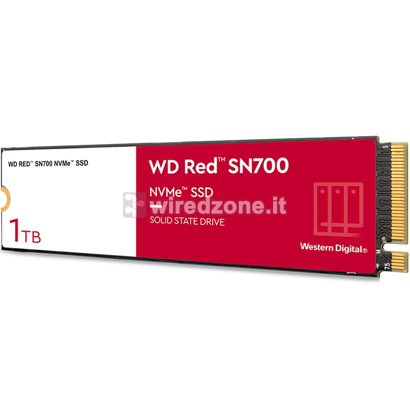 Western Digital Red SN700 NVMe M.2 SSD, PCIe 3.0 x4, Type 2280 - 1 TB - 1