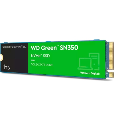 Western Digital Green SN350 NVMe M.2 SSD, PCIe Gen3 - 1 TB - 2