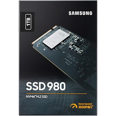 Samsung 980 NVMe M.2 SSD, PCIe Gen3, Type 2280 - 1 TB - 3