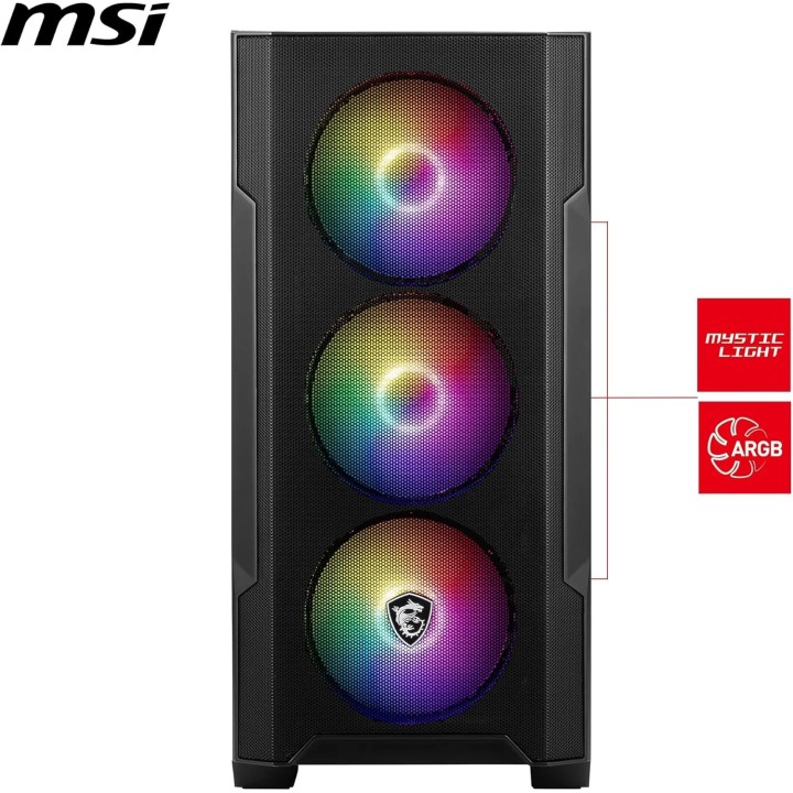 MSI MAG Forge M100R, Micro-Tower, Black