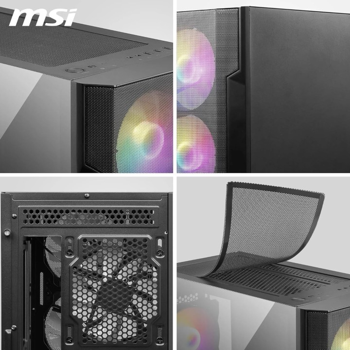 MSI MAG Forge M100R, Micro-Tower, Black