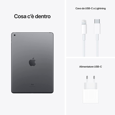 Apple iPad, A13, 25,9 cm (10.2"), 64GB, 8MP, iPadOS 15, Space Gray - 8