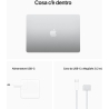Apple MacBook Air, M2 chip, 34,5 cm (13.6"), Shared, 8GB RAM, 256GB SSD, Silver - 9