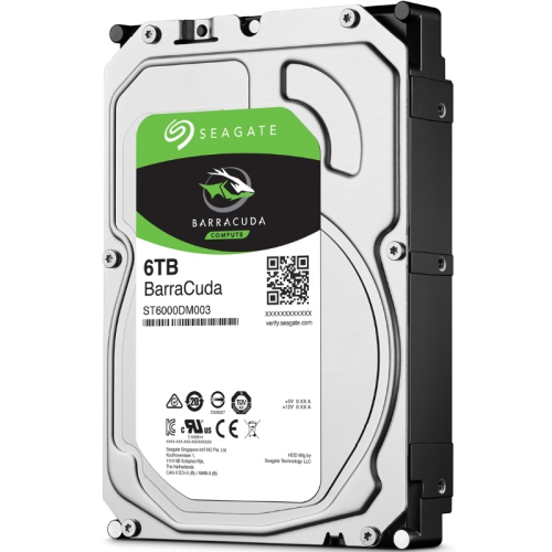 Seagate BarraCuda HDD, SATA 6G, 5400 RPM, 3.5 inch - 6 TB - 1