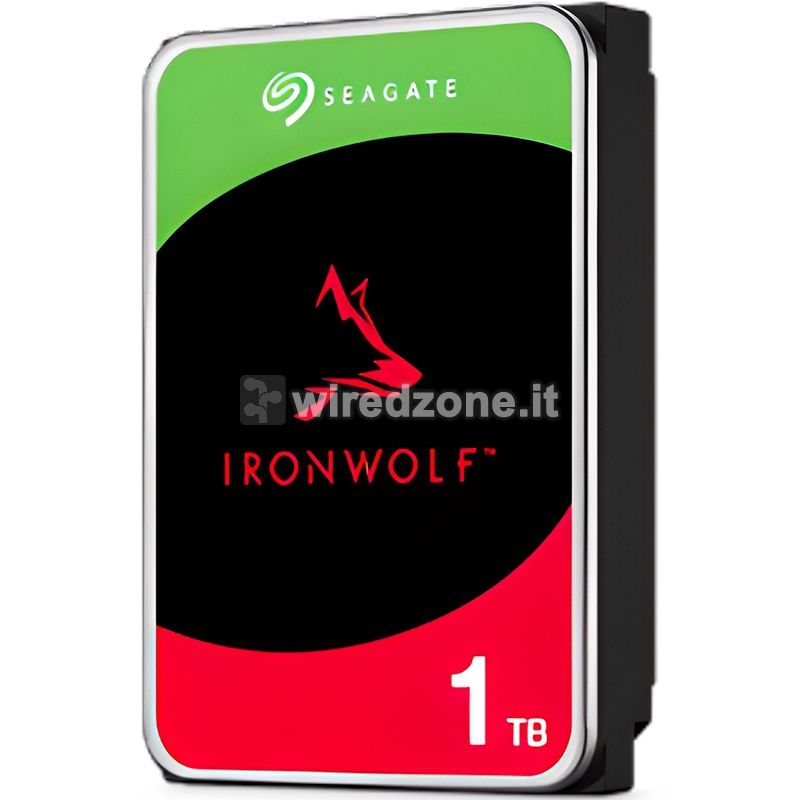 Seagate IronWolf HDD, SATA 6G, 5900 RPM, CMR, 3.5 inch - 1 TB - 1