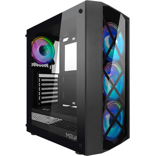 Noua Thor S15 Mid-Tower, Side Glass - Black - 1